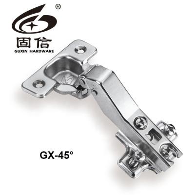 China Modern Professional Furniture Hydraulic Furniture Hinges 45 Degree Soft Closing Hinge for sale