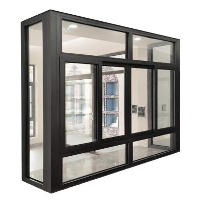 China thermal insulation & waterproof & WANJIA Modern Soundproof Aluminum Sliding Window for sale