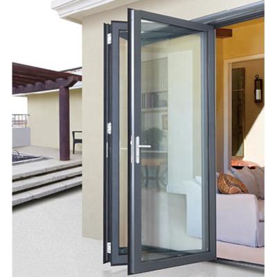 China heat & Healthy Insulation& WANJIA Energy Saving Aluminum Bi Folding Sliding Patio Doors for sale