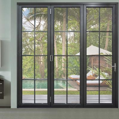 China heat & Healthy Insulation& energy saving aluminum interior glass sliding bifold door for sale