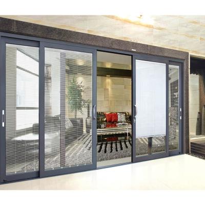 China heat & Healthy Insulation& WANJIA Energy Saving Accordion Screen Sliding Door For Home for sale