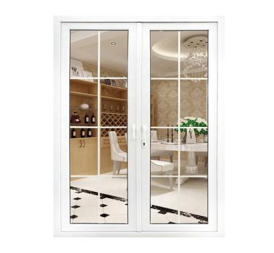 China waterproof & Healthy Insulation& WANJIA Kitchen Interior Design PVC Energy Saving Double Swing Door for sale