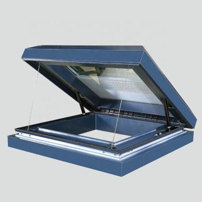 China Folding screen WANJIA upvc / pvc roof window aluminum skylight window for sale