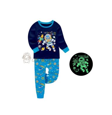 China Breathable Barbieliya Boy Girl Designs Kids Pajamas Glow In The Dark Kids Pajamas for sale