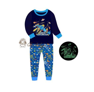 China Breathable Barbieliya Airspace Boy Designs Kids Pajamas Glow In The Dark Kids Pajamas for sale