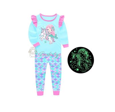 China China Breathable Barbieliya Girl Cotton Sleepwear Wholesaler Ship In Dark Kids Pajamas for sale