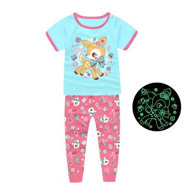 China Breathable Pajamas For Girls Cartoon Princess Unicorn Pajamas Kids Pajamas Girls PJ Set for sale