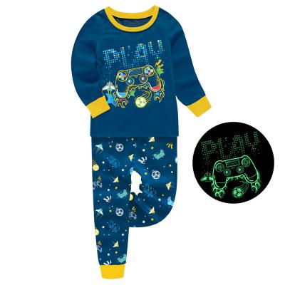 China Breathable Long Sleeves Boy Pajamas Kids Pajamas Glow In The Dark Kids Pajamas Pajamas Nightgowns for sale