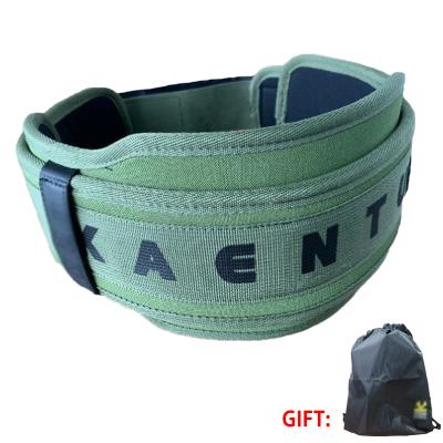 China Belt Adult Nylon Fitness Weightlifting Battle Power Lifting Belt With Logo Waist Protector Belt Gym Lumbar Support Squatting Training Band for sale