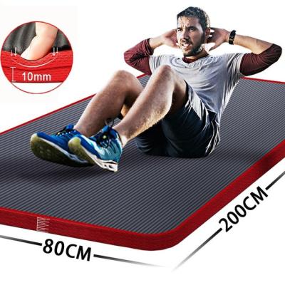 China Wholesale Custom Wholesale 200*80CM Large Band Yoga Mat Thicken Fitness Mat Waterproof Gym Protective Mat Pilates Edging Non-Slip Workout for sale