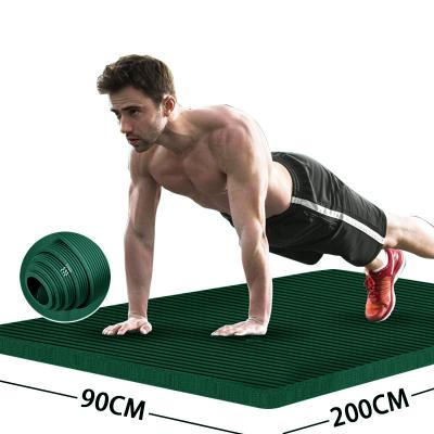 China Thickening 200CM x 90CM Thicken Mat High Density Anti-Tear Fitness Mat Non-slip Equipment Gym Gymnastics Pilates Exercise Yoga For Home for sale