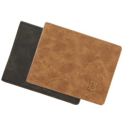 China No Horse Leather Wallet Minimalist Slim Wallet Hot Selling Crazy Men for sale