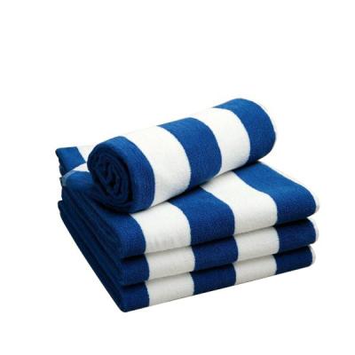 China White And Blue High Quality QUICK DRY Polyester Beach Hotel Home Towel for sale