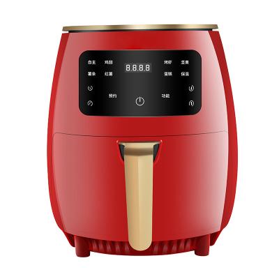 China Xiaopanxiong Hotel Red Home Air Fryer 6L Smart Air Fryer for sale