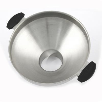 China Classic Binaural Design Stainless Steel Handle Funnel Mini Kitchen Hip Flask Funnel Stainless Steel for sale