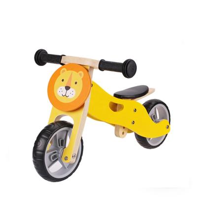 China Ride Toys High Quality Wooden Balance Bike For Kids Bike 2in1 Mini Lion For Outdoor Kids Play Tricycle for sale