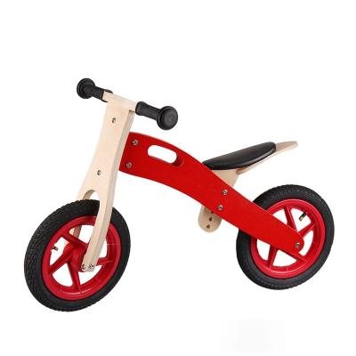 China Ride Toys High Quality Kids Wooden Balance Bike Walking Running No Pedal Sports Bike Classic Wooden Balance Bike For Outdoor Play for sale