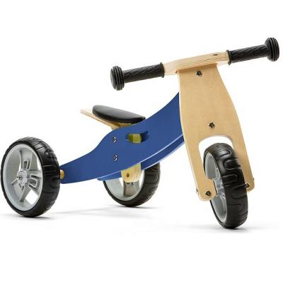 China 2in1 wooden tricycle and tricycle balance bike for toddlers 18months to 3 years old for indoor and outdoor play for sale