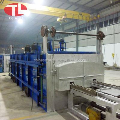 China Tempering Electric Heating Pusher Type Tempering Furnace / Production Line for sale