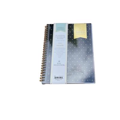 China paper & Cardboard Manufacturer Customized High Quality Leather Case Printed Spiral Notebook For School for sale