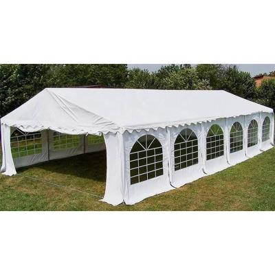 China Outdoor Advertising Party Tent 6X12M Galvanized Steel Pipe With Removable Sidewalls White Wedding Tent for sale