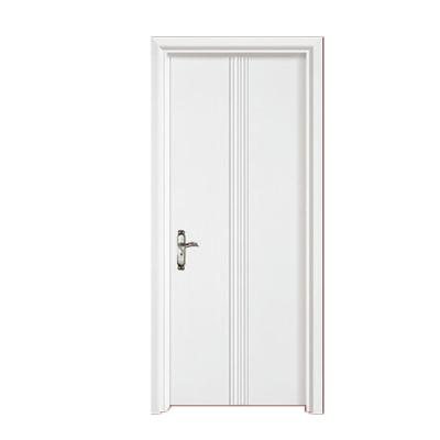 China Factory Price MDF Wooden Door Design Modern Simple White Color Bedroom Wood Doors for sale