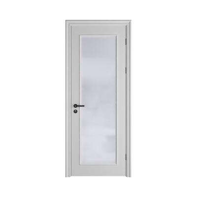 China Modern Design Modern Exterior Solid Wood With Frosted Glass Door Kitchen Door Wooden Design for sale