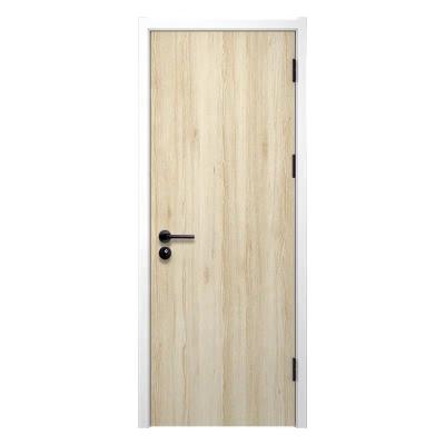 China Factory price modern simple timber door design metal door frame water proof/wooden door design hotel fireproof project for sale