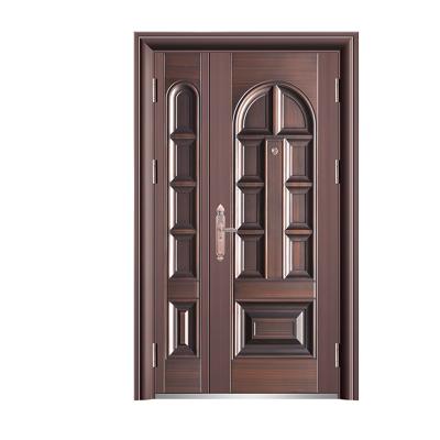 China China Modern Door Supplier Customize Villa Security Door Simple Design Steel Wood Door for sale