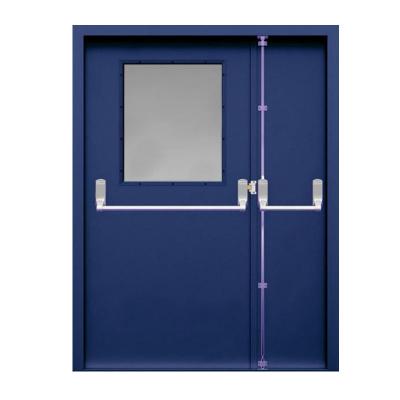 China Factory price 60mins fire resistant fire rated commerical exterior metal entrance fire metal secuirty doors for sale