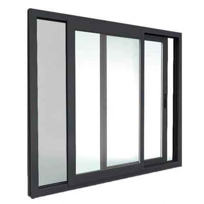 China Hot Sales Sound Insulation Thermal Break Aluminum Profiles Sliding Double Low E Glass Windows For Villa for sale