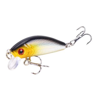 China Hot Selling Durable 3D Eyes Hard Plastic Minnow Sinking Lure Bass Fishing Lures Wobbler Bait Hard Plastic Minnow Bait for sale