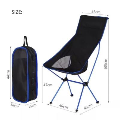 China Outdoor Picnic Seat Stools Simple Folding Folding Beach Lounger Backpack Folding Chair for sale