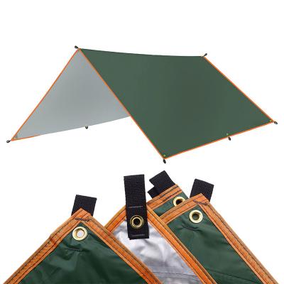 China Outdoor Camping Ultralight Polyester 3*3M Tent Camping Awning Sun Shelter Rain Fly Tarp for sale