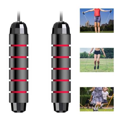 China Durable Luxury Weighted PVC Jump Rope Weighted Jumping Gear With Bearing For Fitness Skipping Rope for sale