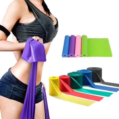 China Durable Natural Latex Fitness Yoga Bands High Strength Elastic Sports Resistance Bands Resistant for sale