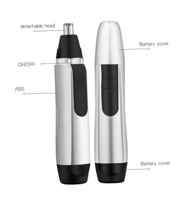 China 2020 New Design Car Mini Electric Portable Nose Ear Hair Removal Vibrissa Pen Eyebrow Trimmer Noiseless Men Nasal Trimmer for sale