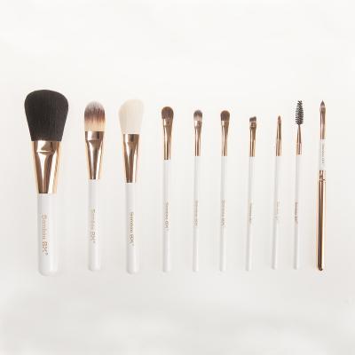 China Angular Blush New FACELANDY Makeup Brush Set Private Label Makeup Brush Set Wood Handle Powder Makeup Set Brush F-MY001 for sale