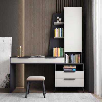 China Nordic modern design office small office computer home office bedroom with bookshelf bookcase combination for sale