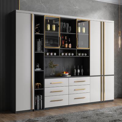 China Nordic Modern Minimalist Buffet Wine Cooler Wall Mounted Glass Storage Restaurant Decoration Wine Cooler for sale