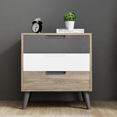 China Nordic simple modern simple bedroom storage cabinet small drawer TV cabinet apartment locker solid wood cabinet for sale