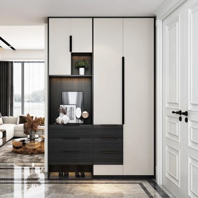 China Modern Minimalist Design Entrance Partition Shoe Living Room Decoration Dining Room Cabinet Built-in Screen Storage Cabinet for sale