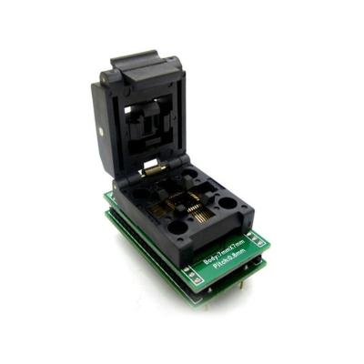 China QFP-32 SA636 Burner Adapter Conversion Socket Chip Test Socket QFP-32 SA636 To QFP-32 SA636 Socket 7x7 0.8mm Socket for sale