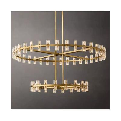 China American Style China Lamp Manufacturer Modern Luxury Ceiling Crystal Light Led Pendant Lighting Restoration Hardware Chandelier for sale