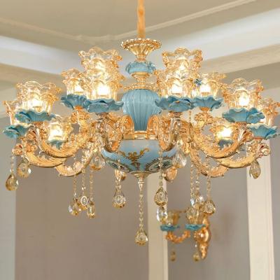 China Traditional Modern Luxury Gold Pendant Lights Creative Home Lighting Chandelier For Living Room for sale