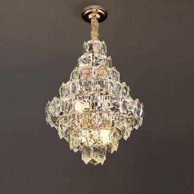 China Traditional Modern Luxury Gold Pendant Lights Creative Home Lighting Chandelier For Living Room for sale