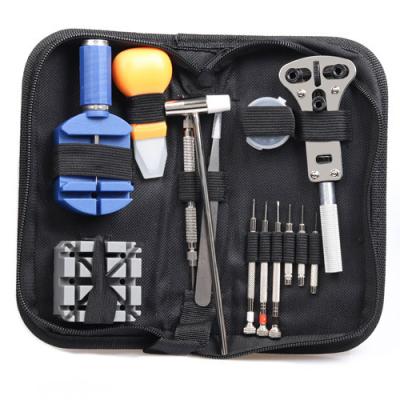 China Metal + Plastic Popular Hot Selling Multifunctional Watch Repair Tool Kit Watchmakers Tools Simple Professional Watch Tool Kit Repairs Set for sale