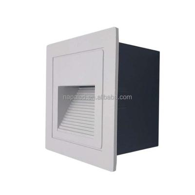 China Modern Aluminum Housing Recessed Enclosed 2700-6500k 3W Indoor Stairs LED Step Light for sale