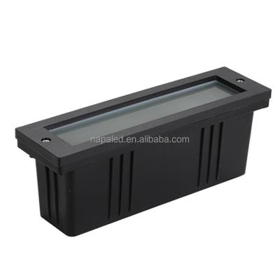 China Modern Indoor Outdoor Aluminum Housing Waterproof IP65 LED Step Light 7W 8W Recessed LED Step Stair Light for sale