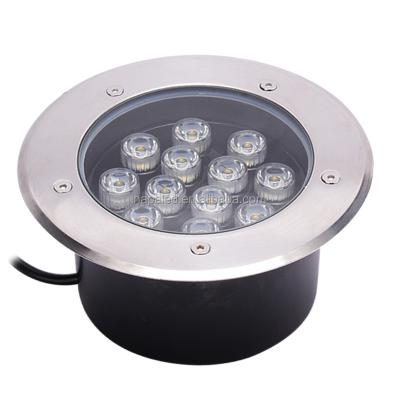 China DC24V DMX RGB Garden Colors IP67 Embedded Outdoor Waterproof Recessed 12 W LED Underground Tree Lights for sale